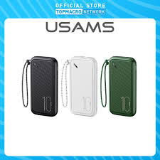 dual usb power bank with lanyard 10000mAh