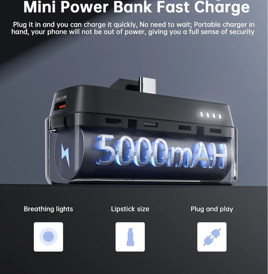 mini power bank 5000mAh 20w (lighting B741)